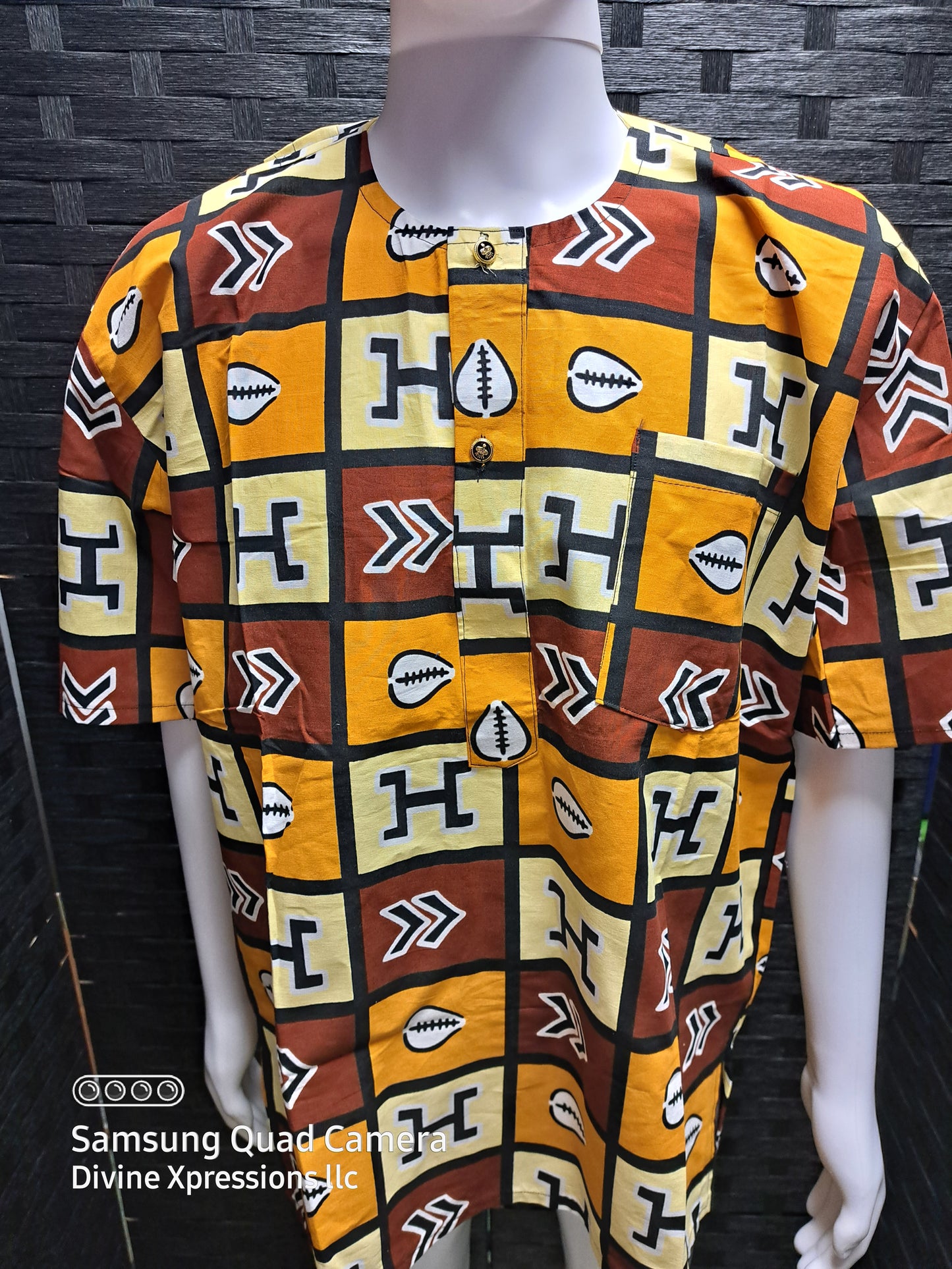 African print shirt