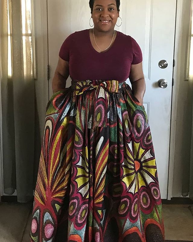 Ankara print Long skirts