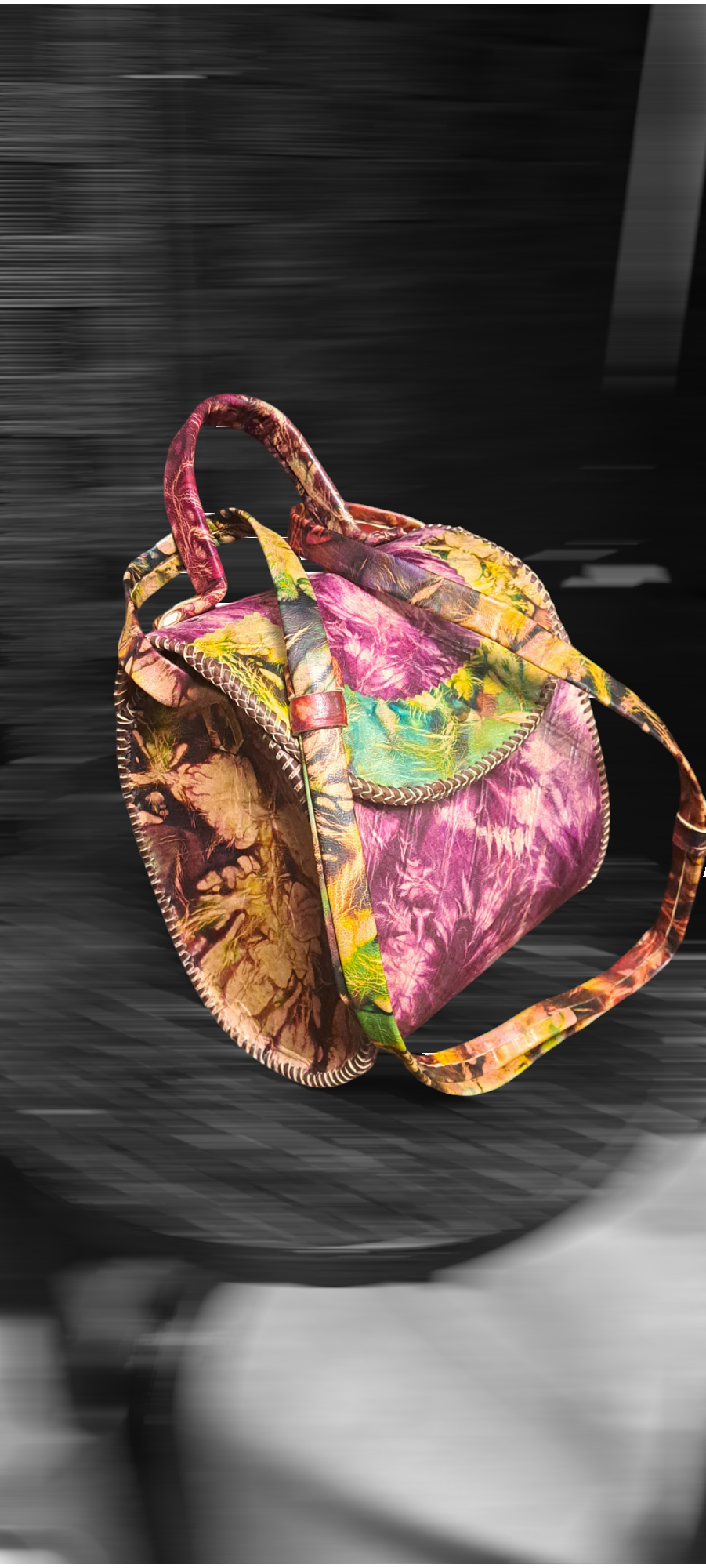 Tye n Dye Leather bags