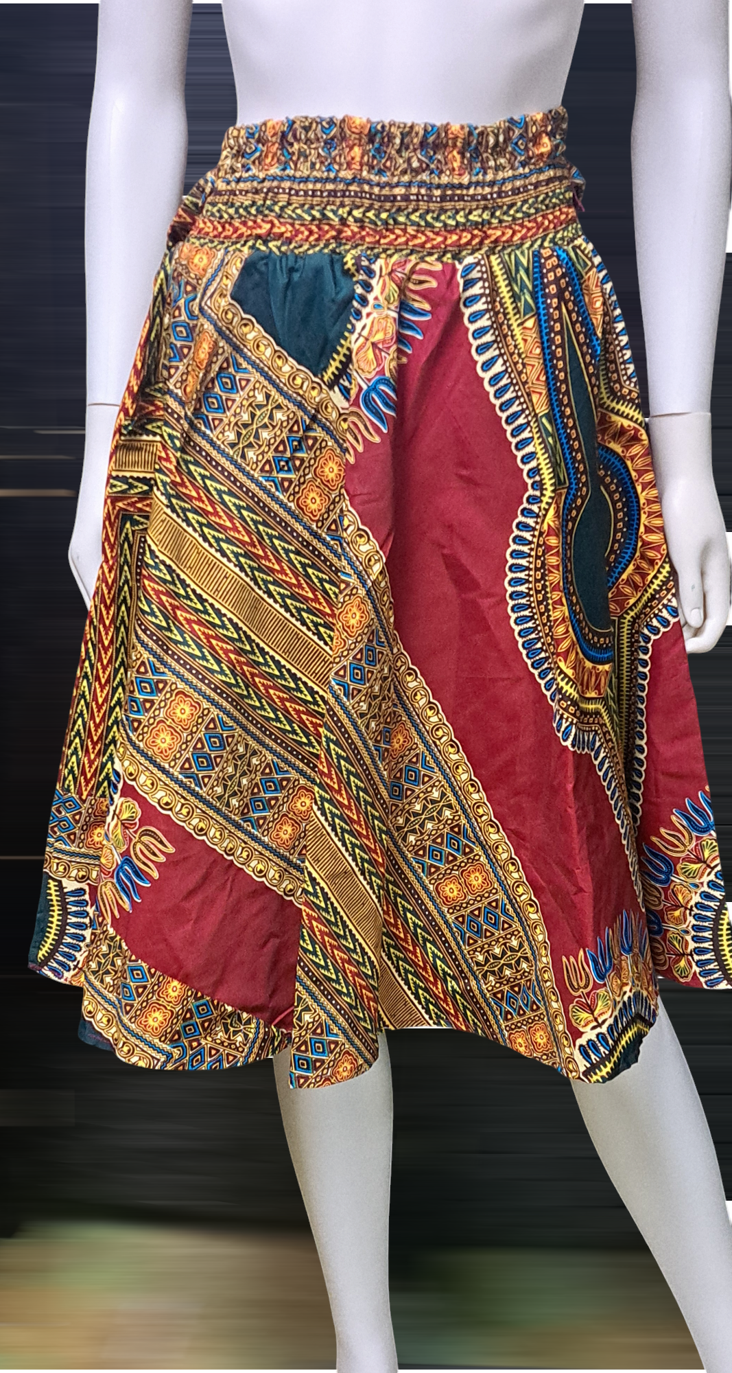 African print short skirts
