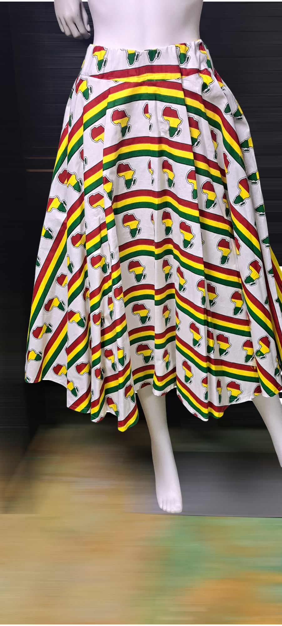 African print short skirts