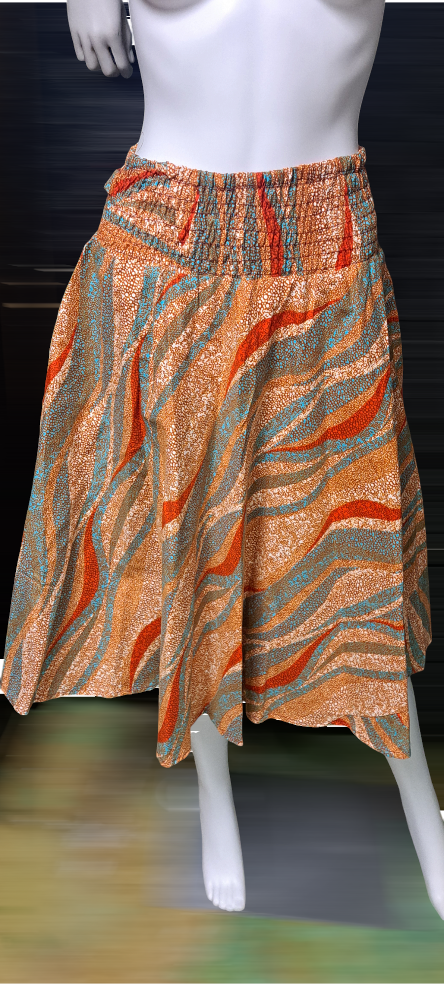 African print short skirts