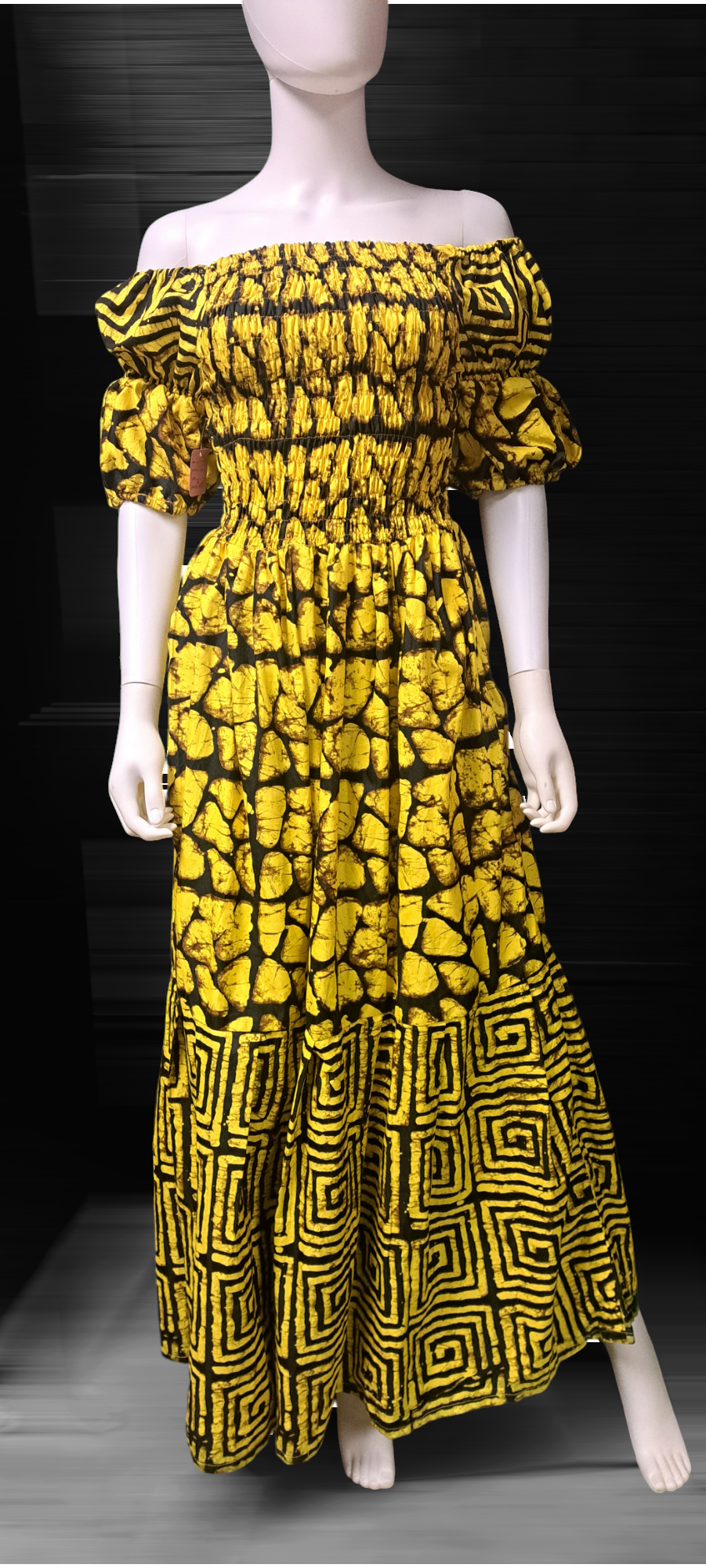 Off the shoulder Ankara dresses