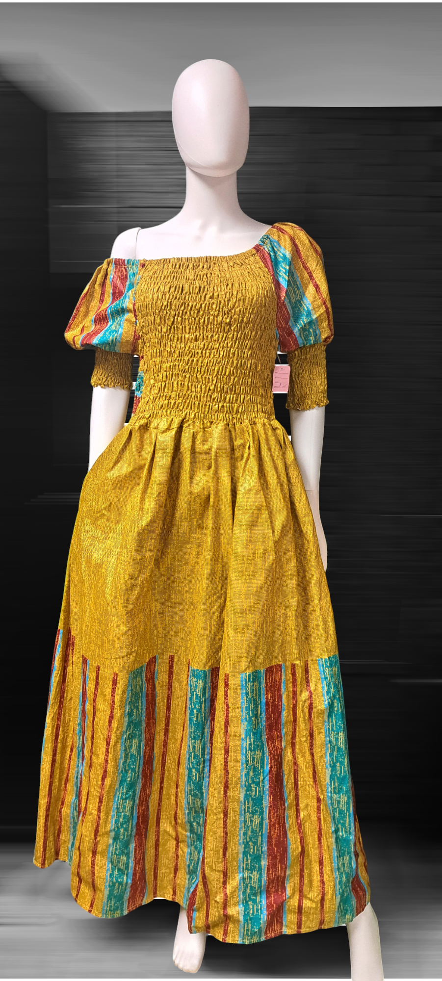 Off the shoulder Ankara dresses