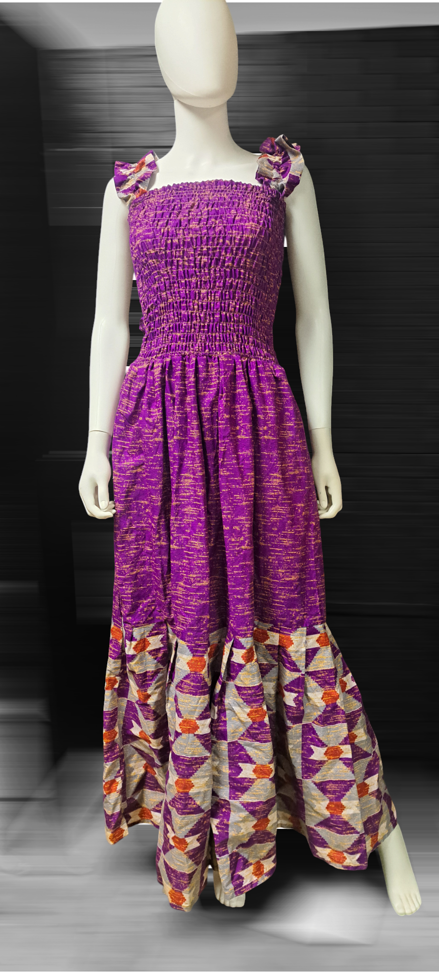 Off the shoulder Ankara dresses
